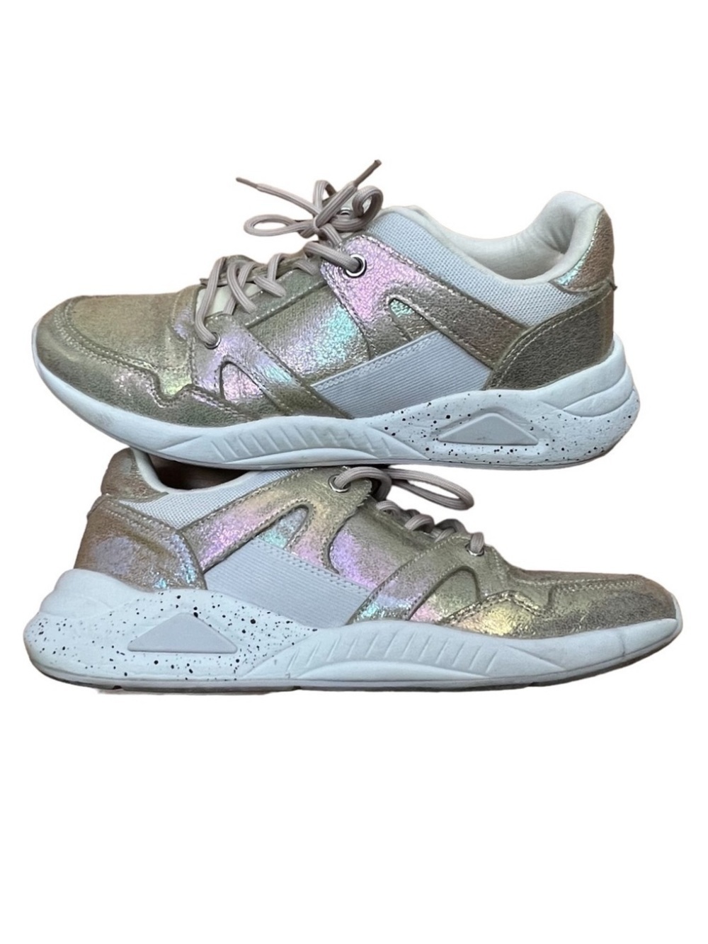 Aldo Anzaldua Gold iridescent Mermaid Metallic Sneaker 8.5